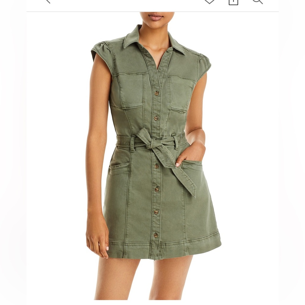 PAIGE Jaxsyn Utility Dress Olive Green